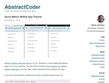 Tablet Screenshot of abstractcoder.com